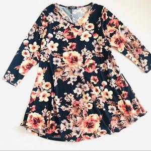 All For You Floral Skater Dress Women's Size S
